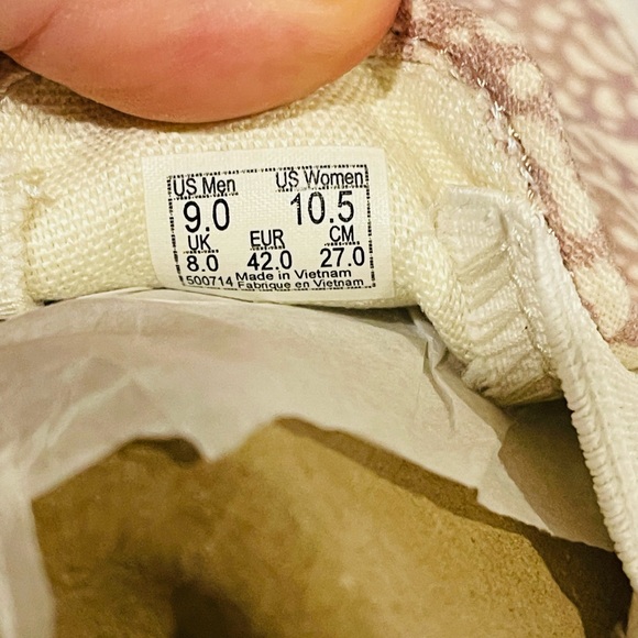 New Unisex Vans "Off The Wall" Shoes; Brownish/Wht-Design, Sz.Wo.10.5/Men.9 - Picture 7 of 16